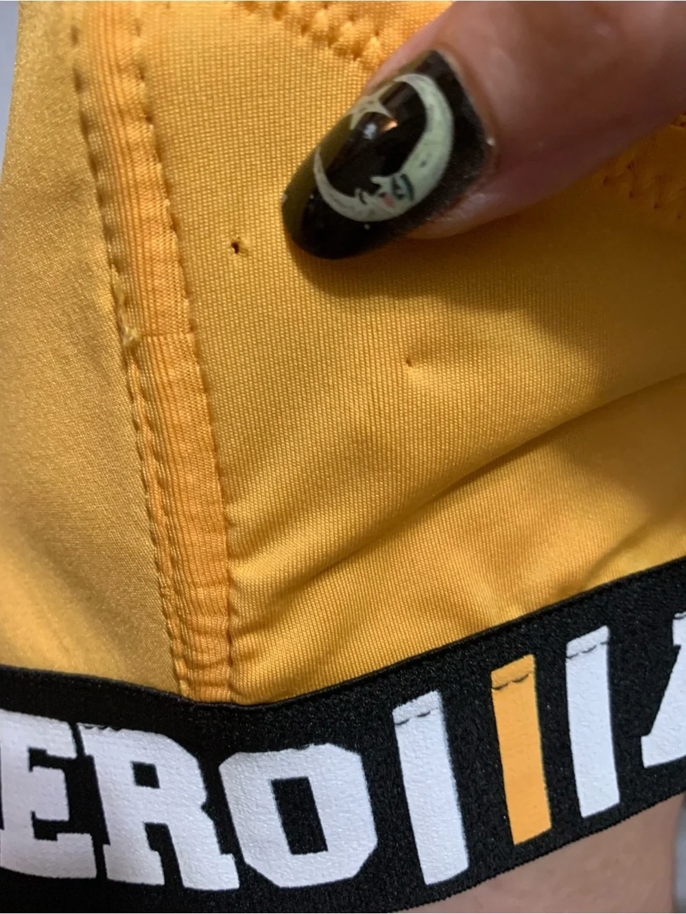 Aeropostale Aero Logo Racerback Bra Mustard Yellow 38C
